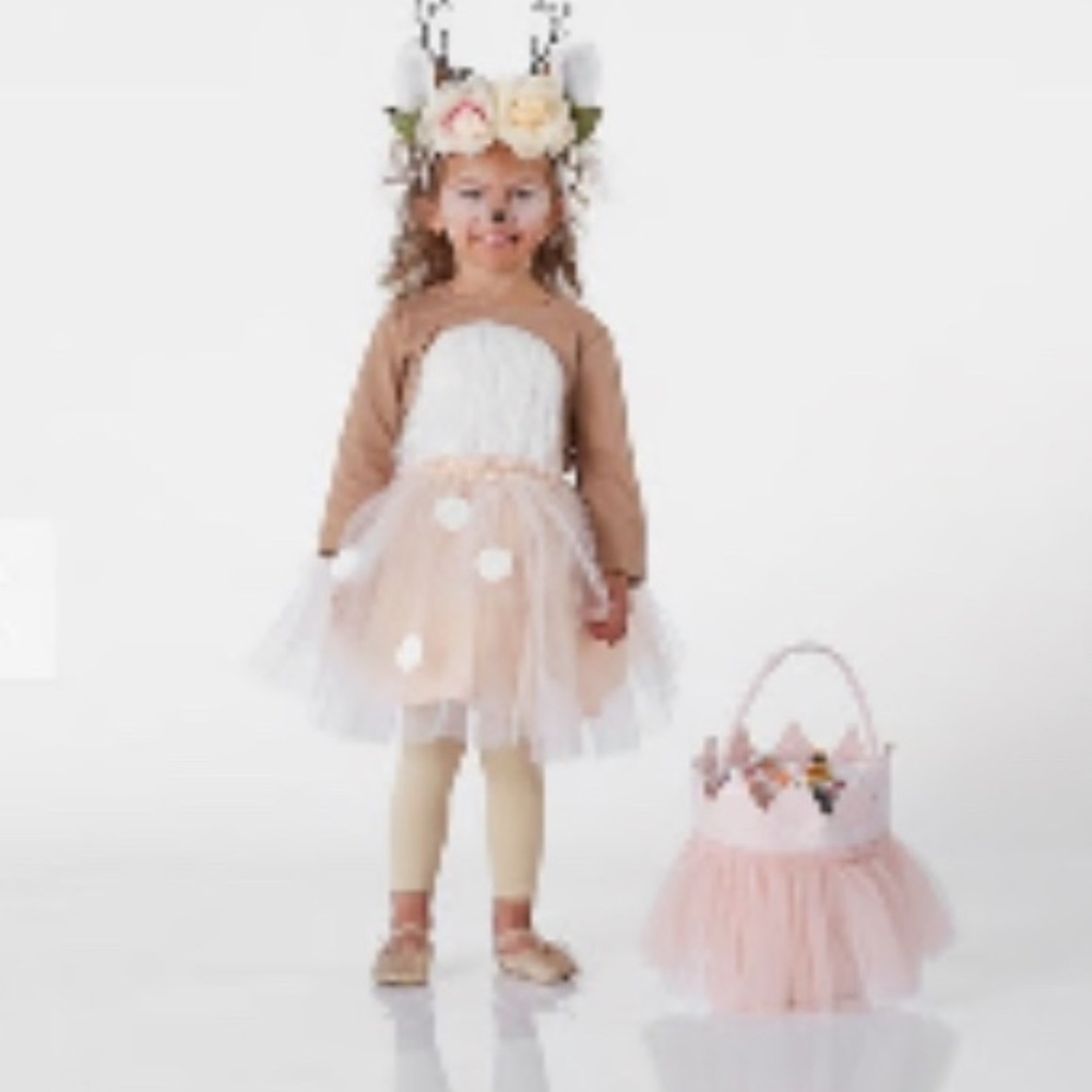 Adorable Brown and White Deer Kids Costume